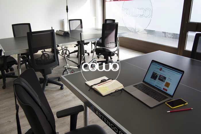 Postazione di lavoro al Coworking Novara