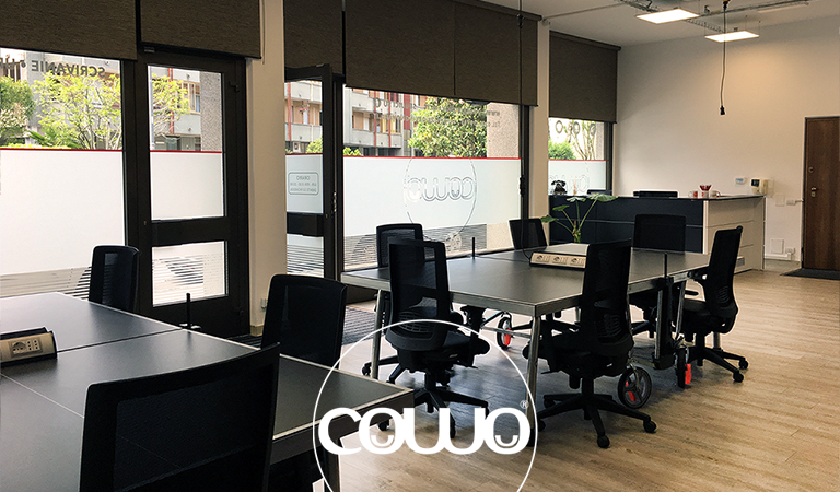 Postazione di lavoro al Coworking Novara